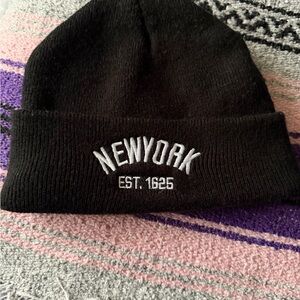 Black New York Beanie